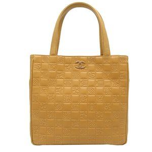 CHANEL Beige Leather Tote Bag